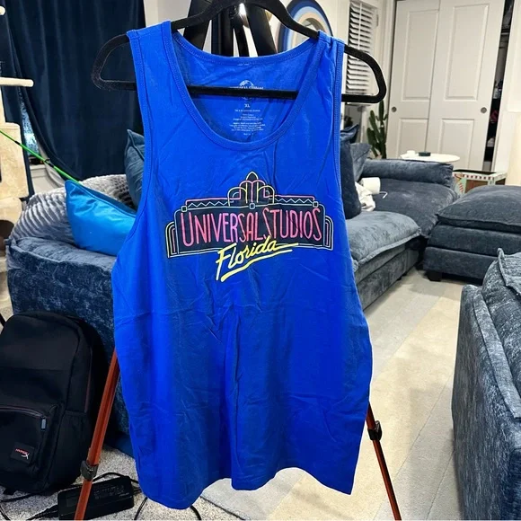Universal Studios Graphic Tank Top in Blue - Picture 1 of 4